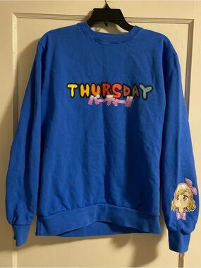 THE WEEKND X MR. THURSDAY XO LOGO CREWNECK SWEATSHIRT SWEATER MED UNISEX RARE